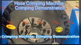 Schlauchcrimpmaschine: Crimpdemonstration