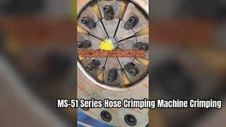 Schlauchcrimpmaschine der Serie MS-51: Demonstration des Crimpvorgangs