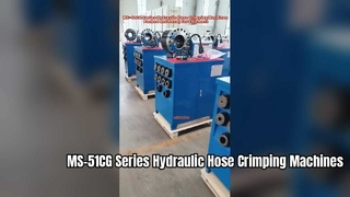 Hydraulikschlauch-Crimpmaschinen der Serie MS-51CG verpackt und versandbereit