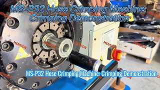 -P32 Schlauchcrimpmaschine: Crimpdemonstration